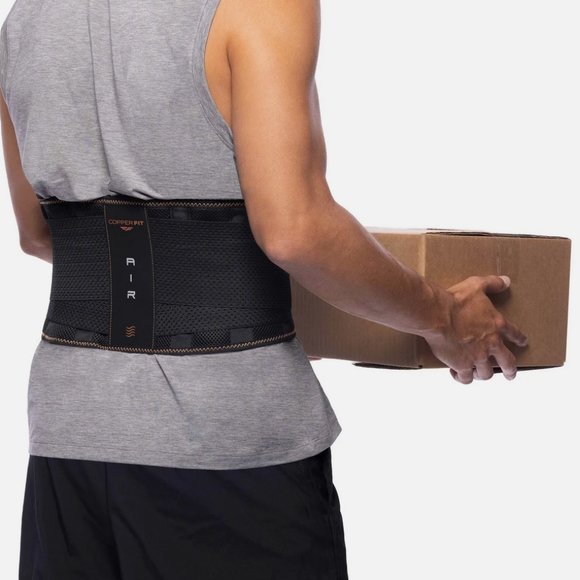 NEW Copper Fit Elite Air Back Brace Support Breathable, 30-50 Inches Waist - Picture 2 of 16